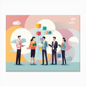 Business Team Meeting Canvas Print