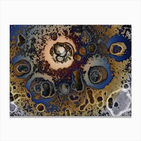 Alcohol Ink Abstract Galaxy Canvas Print