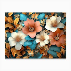 Hibiscus Flowers Canvas Print