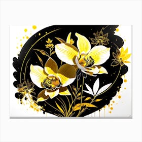 Yellow Orchids 3 Canvas Print