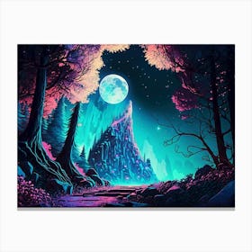 psychedelic landscape Canvas Print