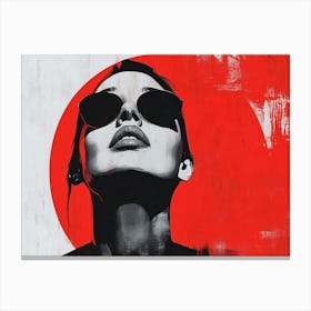 Woman In Sunglasses 5 Canvas Print