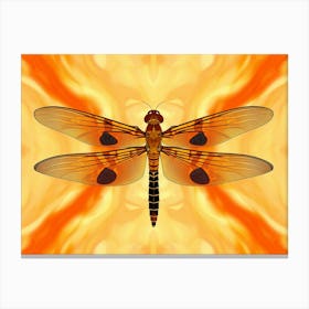 Dragonfly Halloween Pennat Celithemis 2 Canvas Print