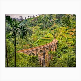 Sri Lanka Railway Bridge Canvas Print