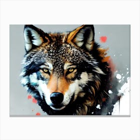 Wolf Painting 37 Canvas Print
