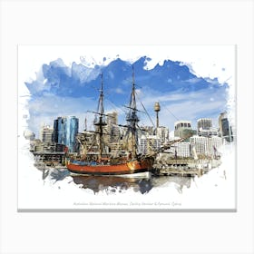 Australian National Maritime Museum, Darling Harbour & Pyrmont, Sydney Canvas Print