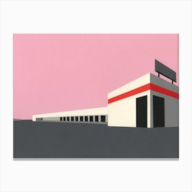 Sunset Warehouse Canvas Print