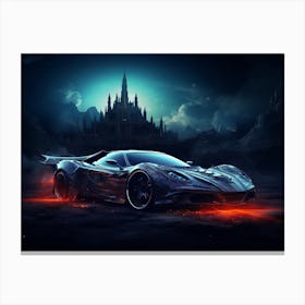 Car In The Night Canvas Print