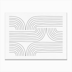 Wavy Lines Canvas Print