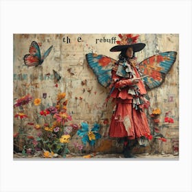 The Rebuff: Ornate Illusion in Contemporary Collage. Fairy Tale Canvas Print