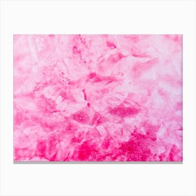 Abstract Pink Paint Texture Canvas Print