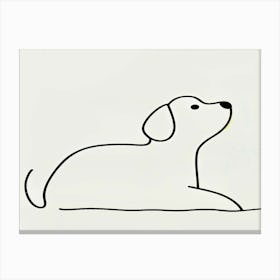 Dog Drawing Canvas Print