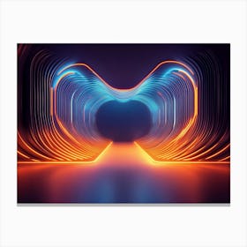 Abstract Light Tunnel Canvas Print