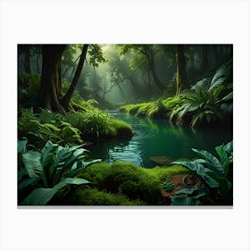 Tropical Forest Canvas Print