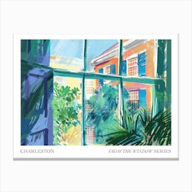 Charleston From The Window Series Poster Painting 4 Canvas Print