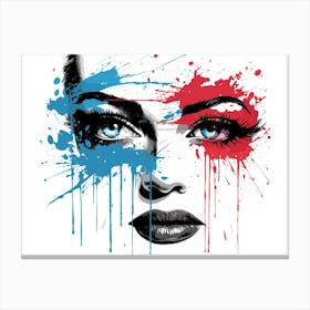 Splatter Painting Canvas Print