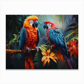 Feathered Harmony Canvas Print