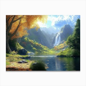 Waterfall 1 Canvas Print