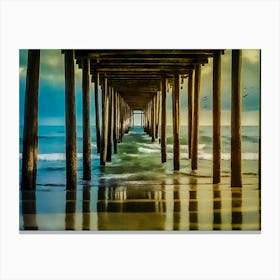 Under The Pier Canvas Print