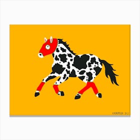Cow Horse Canvas Print