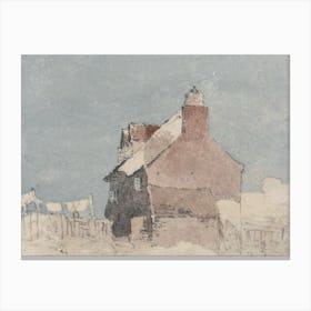 Cottage At Northfleet, Kent, David Cox Canvas Print