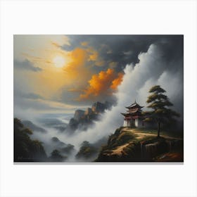 Asian Landscape Painting Canvas Print