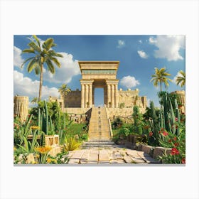 Egyptian Temple 5 Canvas Print