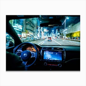 Vehicle View Transportation Drive Car Auto Mirror Vision Driver Street Landscape Traffic (7) 1 Canvas Print