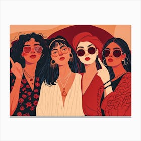 Group Of Women 23 Canvas Print