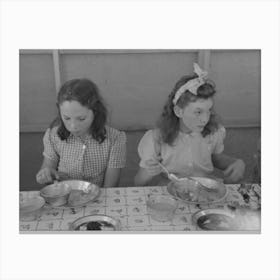 Untitled Photo, Possibly Related To Lunch For Children At The Fsa (Farm Security Administration) S Mobile Cam Canvas Print