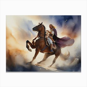 Warrior In Armor 3 Canvas Print