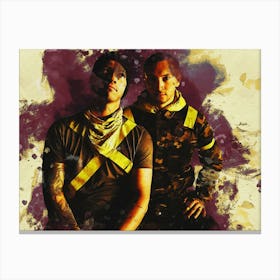 Smudge Of Portrait Twenty One Pilots Canvas Print