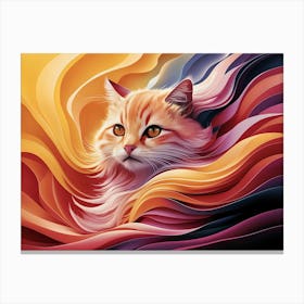 Orange Cat 2 Canvas Print