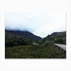 Rainy Country Road Canvas Print
