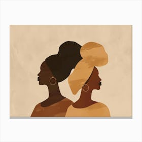 Two African Women 1 Canvas Print