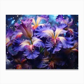 Blue Iris 13 Canvas Print