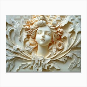 Beautiful 3d Relief Art 1 Canvas Print