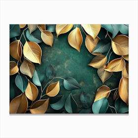 Leaves Background 4 Canvas Print