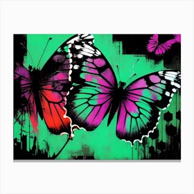 Butterflies In The Sky 41 Canvas Print