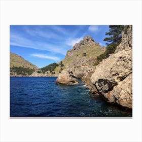 Cliffs Of Ibiza With Clouds (Spain Series) Canvas Print