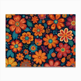 Floral Pattern 15 Canvas Print