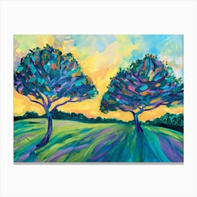 Sunset Trees 5 Canvas Print