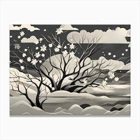 Snowy Trees Canvas Print