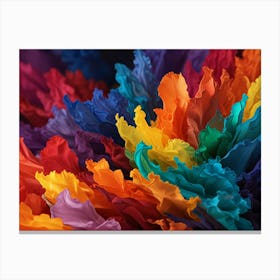 Color Symphony Unfolds Canvas Print