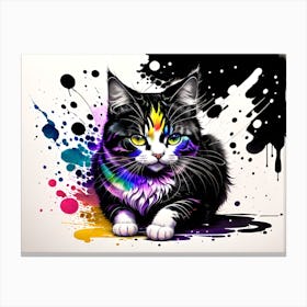 Cat Painting 1 Canvas Print