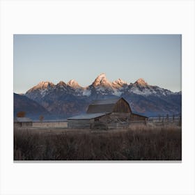 Mormon Row Cabin Canvas Print