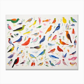 Colourful Bird Painting 4 Canvas Print