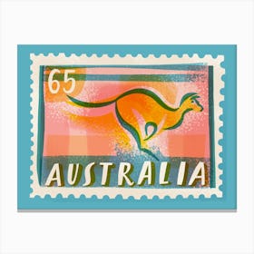 Australia Postage Stamp Canvas Print
