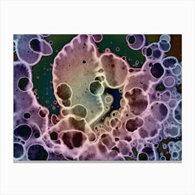 Watercolor Abstraction Purple Splashes 3 Canvas Print