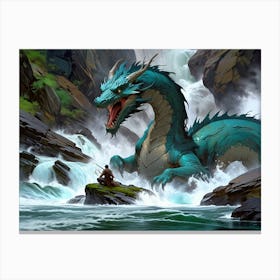 Blue Dragon 3 Canvas Print